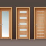 Vector wooden doors